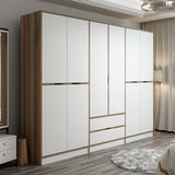 Armoire Elina White Gol Mélamine 277x208x52 cm