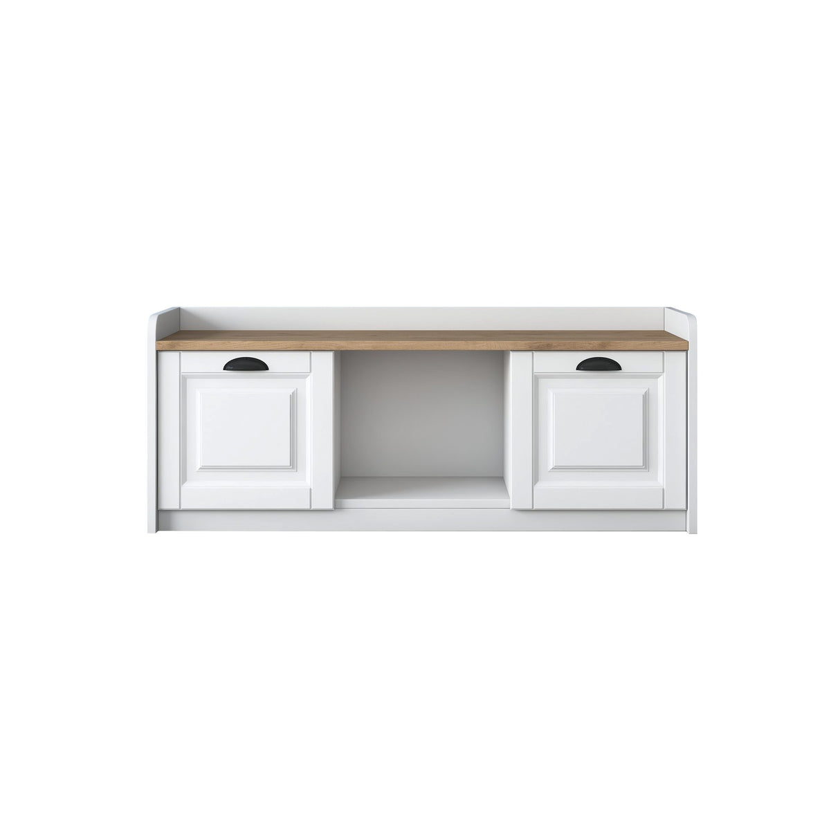 Schoenenkast Samos Wit Walnoot Melamine