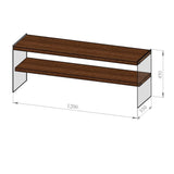 TV Meubel Coral Walnoot Dennenhout 120x45x35 cm