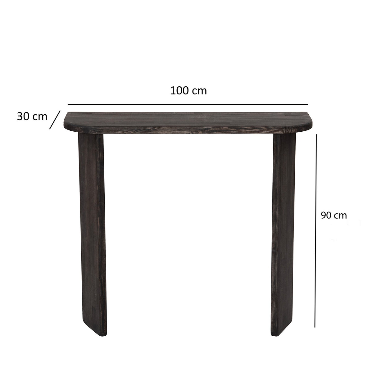 Table de coiffure ikigai bois anthracite