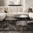 Tables basses - Table basse bio lot de 2 Conner aspect céramique gris - Dimehouse