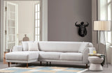 Canapé d'angle avec fonction couchage Gauche Image Beige