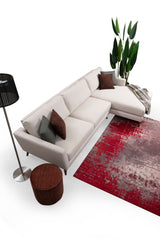 Canapé d'angle avec fonction couchage Droit Mayorka Beige Marron