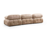 Modulaire bank 3-zits Bubble velvet beige