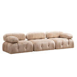 Modulaire bank 3-zits Bubble velvet beige