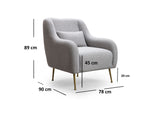 Fauteuil Sevilla Grijs