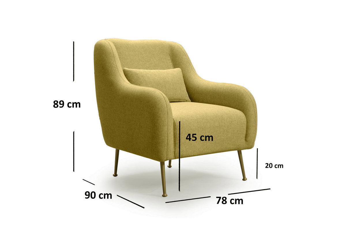 Fauteuil Sevilla Yellow