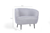 Fauteuil Piccoli Licht Grijs