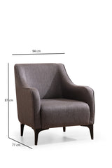 Fauteuil Belissimo Donker Grijs