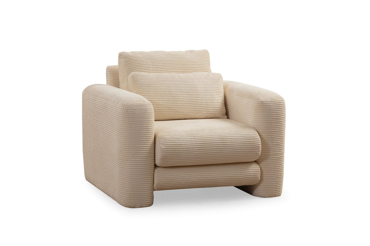 Fauteuil lis beige