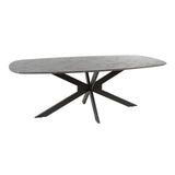 Eettafel Mysha Deens ovaal melamine 215 cm