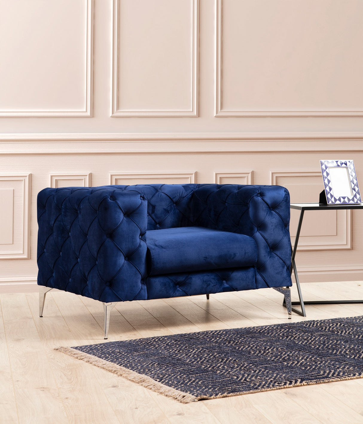 Fauteuil Como Navy Blauw