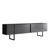 TV Meubel Luxe Antraciet Zwart Melamine 180x50x30 cm