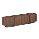 Meuble TV Lowen en noyer Milano 180 cm en bois composite enduit mélaminé