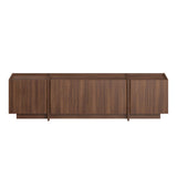 Meuble TV Lowen en noyer Milano 180 cm en bois composite enduit mélaminé