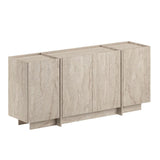Table console Dorma aspect travertin 180 cm Bois mélaminé