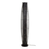 Lampadaire Liora 4 lumières cylindre maille noir 150 cm 