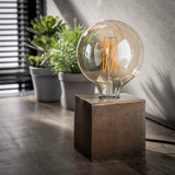 Tafellampen - Aron Block Tafellamp Antiek brons 10 cm - Dimehouse