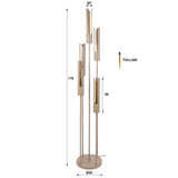 Lampadaire Judy 5 lumières à gradins beige