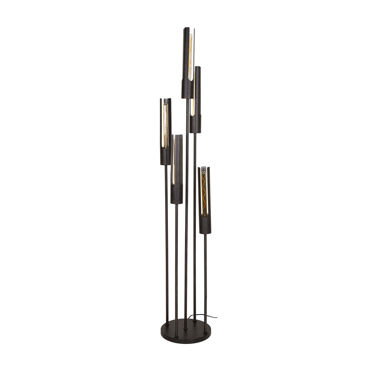 Lampadaire Judy 5 lumières en cascade noir 