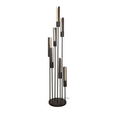 Lampadaire Judy 7 lumières en cascade noir 