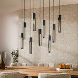 Suspension Judy 9 lumières noir 