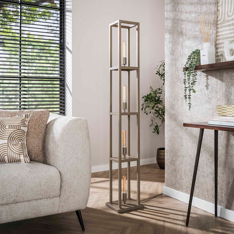 Design vloerlamp Ardon 4-lichts Beige 160 cm