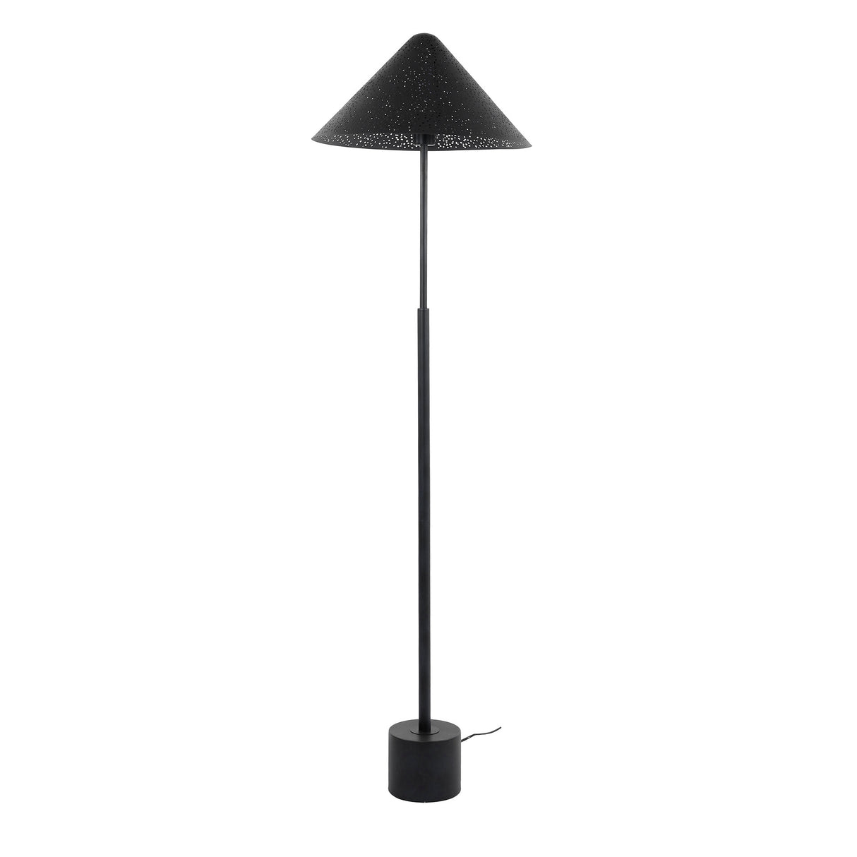 Lampadaire Kenneth métal noir