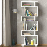 Boekenkast Blok Wit Melamine 60x165x19,5 cm