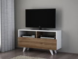 TV Meubel Novella Wit Walnoot Melamine 90x50,6x29,5 cm