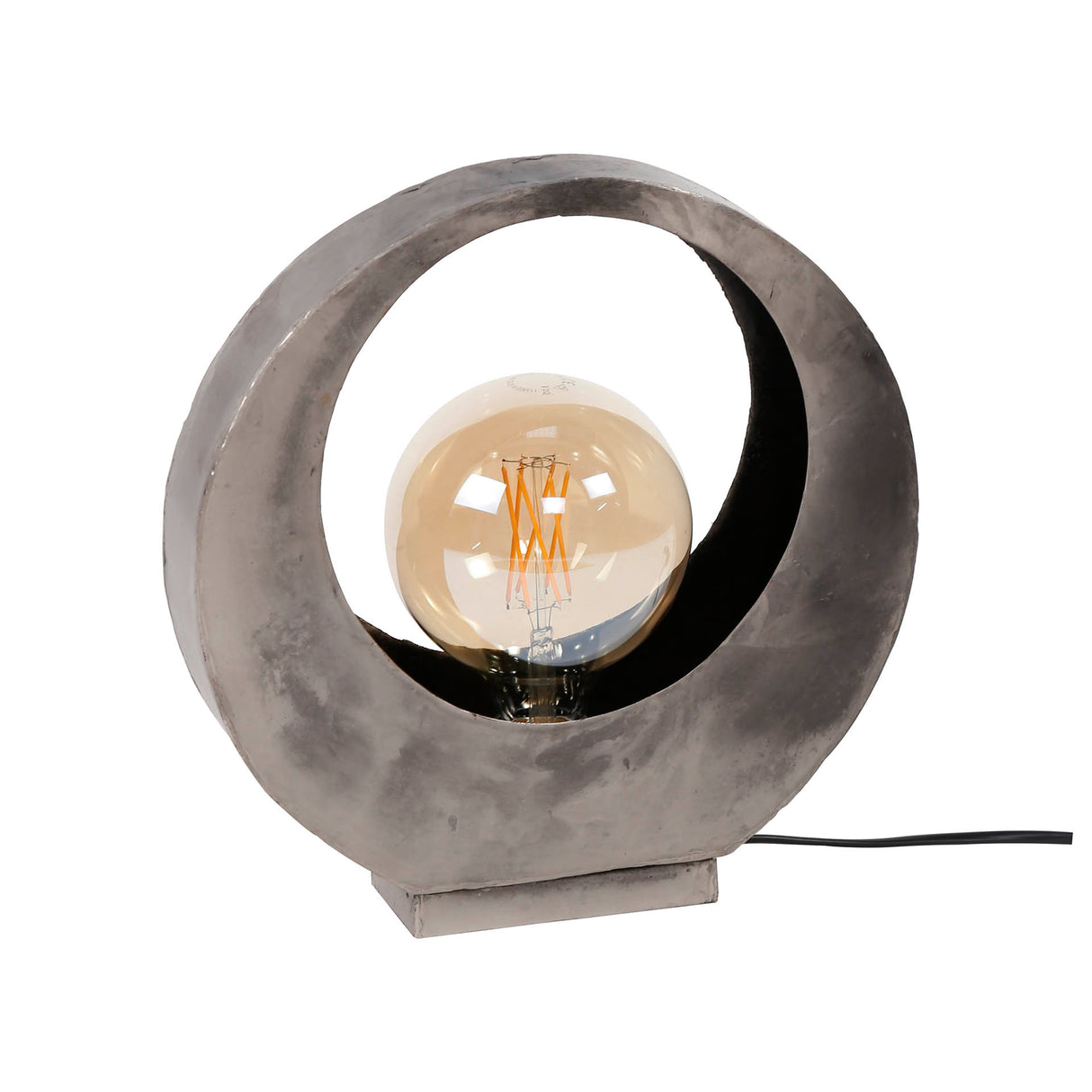 Lampe de table industrielle Mia Métal Ronde 