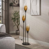 Lampadaire Cocoon en marron sienne