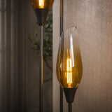 Lampadaire Cocoon en marron sienne