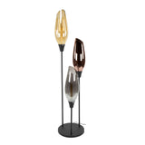 Lampadaire Coco 3 lumières en verre coloré 