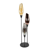 Vloerlamp Coco 3-lichts gekleurd glas