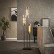 Vloerlampen - Vloerlamp Kik 3 - lichts getrapt cylinder glas - Dimehouse