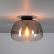 Hanglampen - Plafondlamp Noma Shaded Smoke Grey Glas 36 cm - Dimehouse