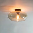 Plafonniers - Plafonnier Phil 1 - verre ambré clair - Dimehouse