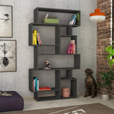 Boekenkast Karmato Antraciet Melamine 96x168,5x25,5 cm