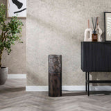 Vloerlamp cilinder Brick 60 cm zwart bruin