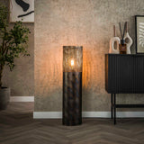 Lampe de sol cylindre Brick 90 cm noir brun 