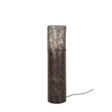 Lampe de sol cylindre Brick 90 cm noir brun 