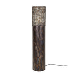 Lampe de sol cylindre Brick 120 cm noir marron 