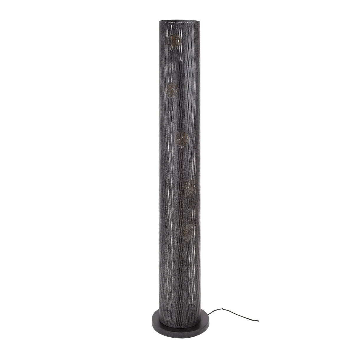 Lampadaire Knox 5 lumières maille noire 