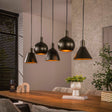 Lampes suspendues - Lampe suspendue Sienna 5 - Marron clair 120 cm - Dimehouse