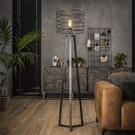 Industriële metalen vloerlamp Twist