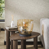 Lampadaire Dain UP L Verre couleur ambre 