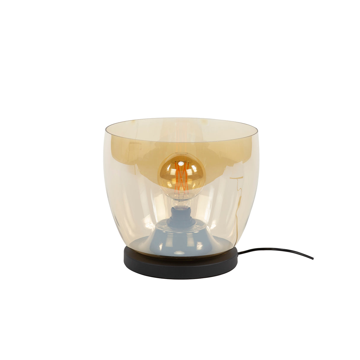 Lampadaire Dain UP L Verre couleur ambre 