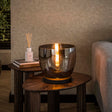 Lampadaires - Lampadaire Dain UP L Verre couleur chrome - Dimehouse