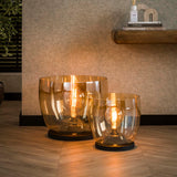 Vloerlamp Dain UP XL Amberkleurig glas